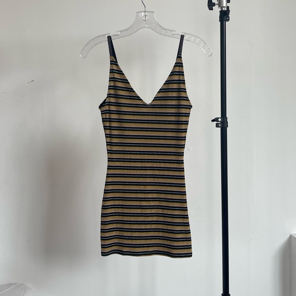 Topshop Dresses & Skirts - Topshop body con strappy dress. Sparkle. Size petite small. NWT, never worn